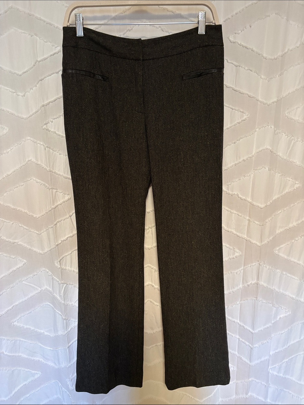 NIC+ZOE Dark Brown Boot-Cut Trousers